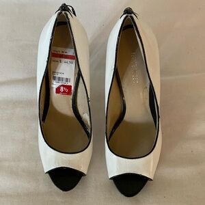 Nine West White Heels 8.5M
